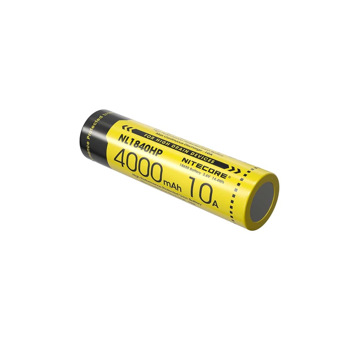 Επαναφορτιζόμενη Μπαταρία Nitecore NL1840HP 4000mAh 3,6V 10Α | www.lightgear.gr