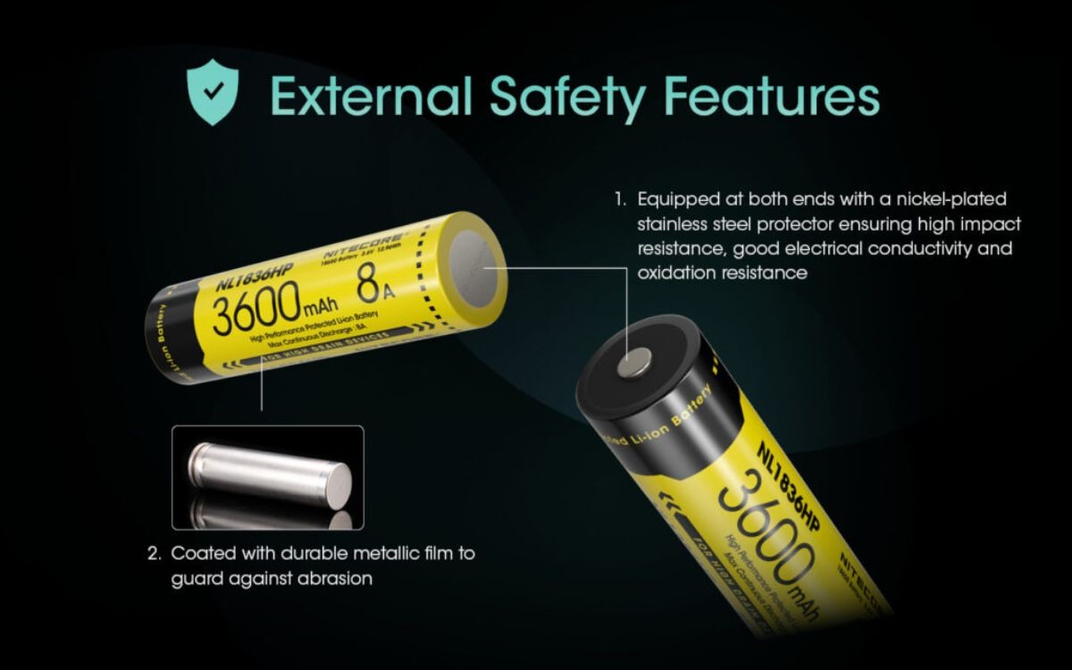 Επαναφορτιζόμενη Μπαταρία Nitecore NL1836HP 3600mAh 3,6V | www.lightgear.gr