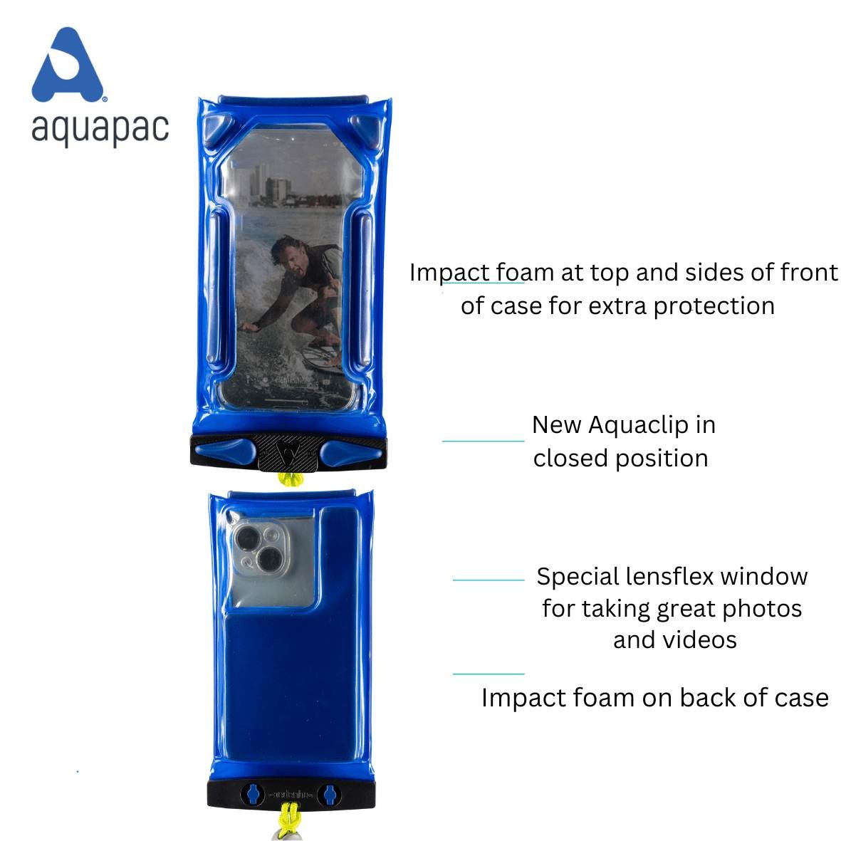 Αδιάβροχη Θήκη Aquapac Max Floating 334 Μπλε | www.lightgear.gr