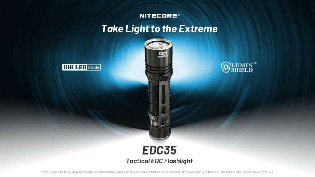 Επαναφορτιζόμενος Φακός Nitecore UHi LED EDC35 | www.lightgear.gr