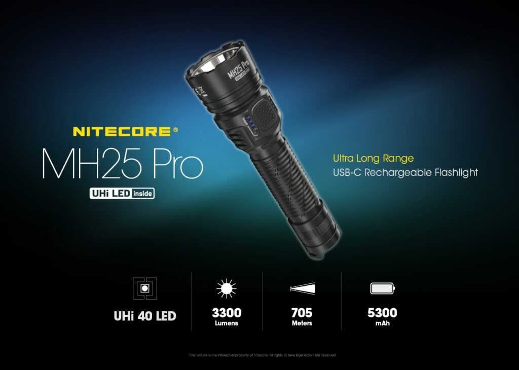 Επαναφορτιζόμενος Φακός Nitecore Multitask MH25 Pro | www.lightgear.gr