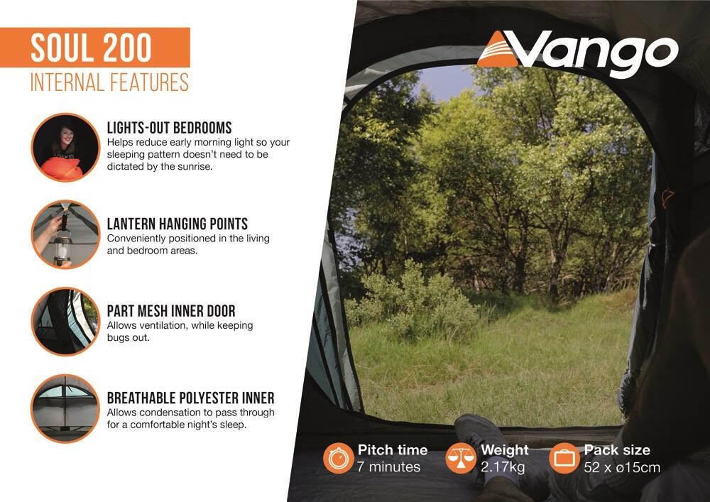 Σκηνή Vango Soul 200 | www.lightgear.gr
