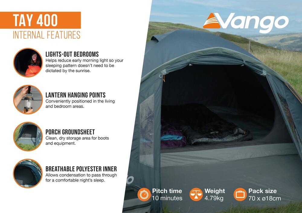 Σκηνή Vango Tay 400 | www.lightgear.gr