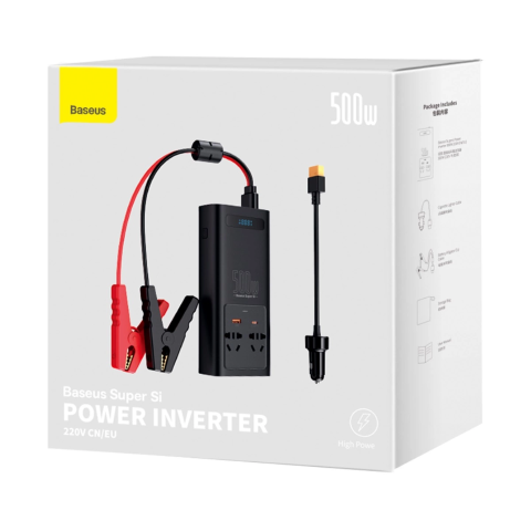Inverter Baseus Super Si 500W 220V | www.lightgear.gr