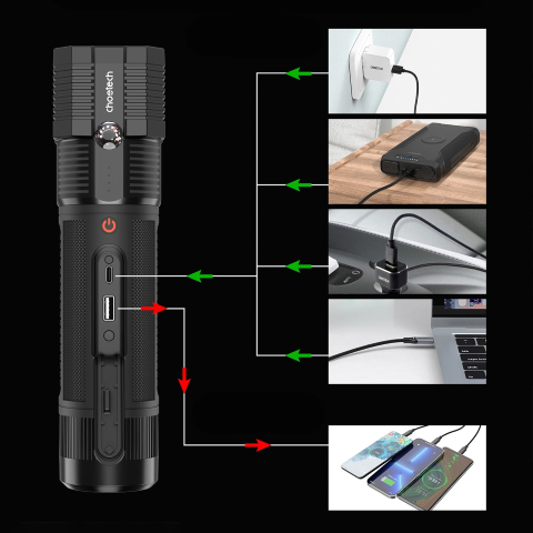 Jump Starter Powerbank Choetech 8000mAh TC0016 | www.lightgear.gr