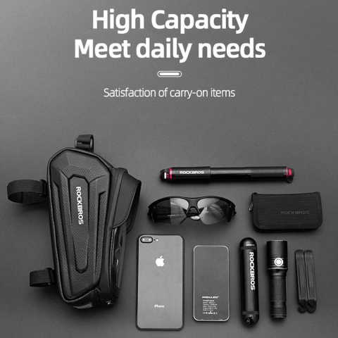 Τσαντάκι Ποδηλάτου Με Θήκη Κινητού Rockbros B68 1,7lt | www.lightgear.gr