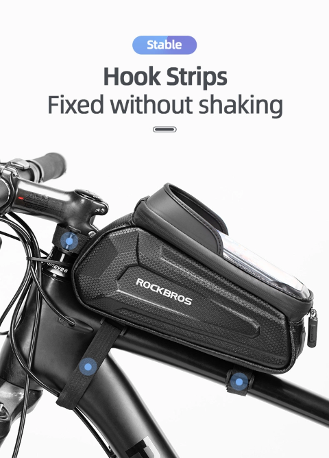 Τσαντάκι Ποδηλάτου Με Θήκη Κινητού Rockbros B68 1,7lt | www.lightgear.gr