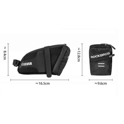 Τσαντάκι Ποδηλάτου Σέλας Rockbros Με Velcro C29 | www.lightgear.gr