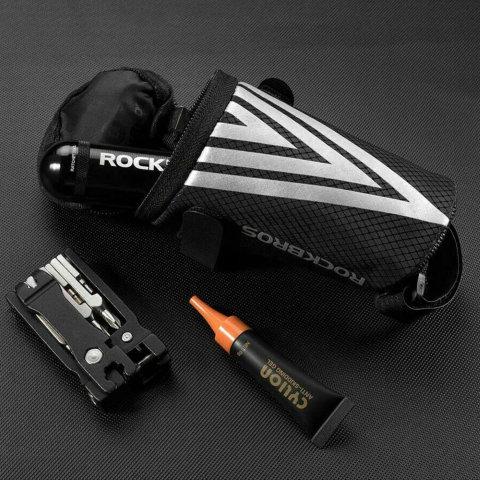 Τσαντάκι Ποδηλάτου Σέλας Rockbros Με Velcro C28 0,5lt | www.lightgear.gr