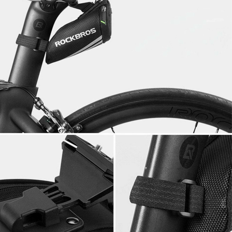 Τσαντάκι Ποδηλάτου Σέλας Rockbros Με Velcro C28 0,5lt | www.lightgear.gr