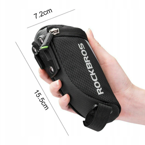 Τσαντάκι Ποδηλάτου Σέλας Rockbros Με Velcro C28 0,5lt | www.lightgear.gr
