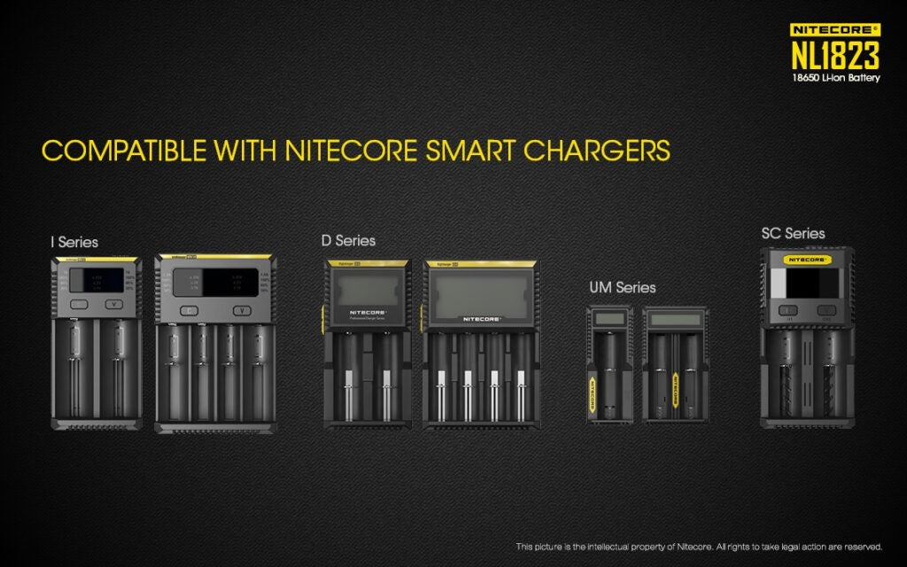 Επαναφορτιζόμενη Μπαταρία Nitecore NL1823 2300mAh 3,7V | www.lightgear.gr