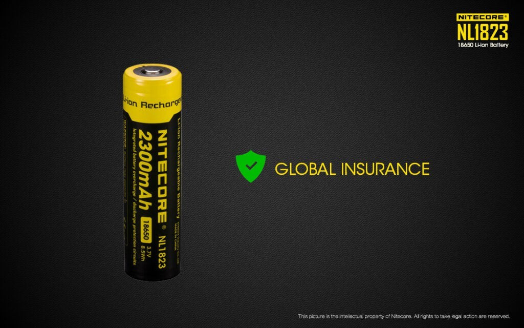 Επαναφορτιζόμενη Μπαταρία Nitecore NL1823 2300mAh 3,7V | www.lightgear.gr