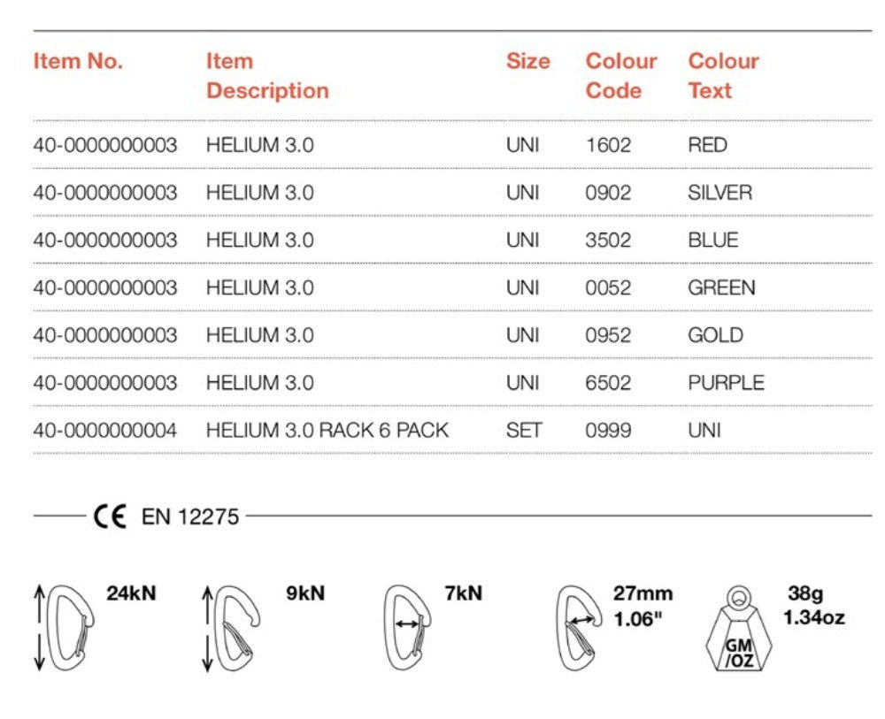 Carabiner Wild Country Hellium 3.0 | www.lightgear.gr