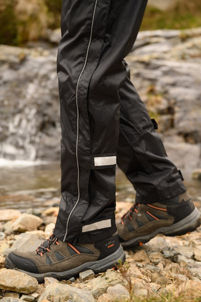 Αδιάβροχο Παντελόνι Mac In A Sac Origin Full Zip Overtrousers Jet Black | www.lightgear.gr