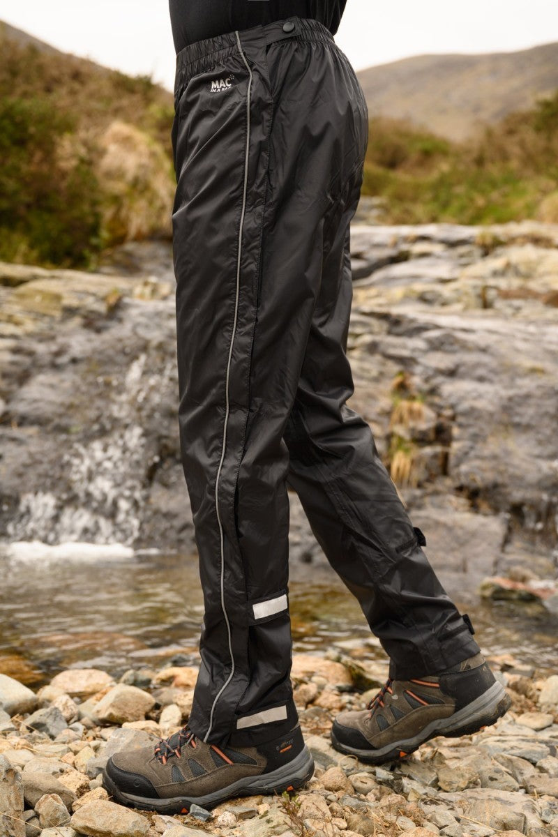 Αδιάβροχο Παντελόνι Mac In A Sac Origin Full Zip Overtrousers Jet Black | www.lightgear.gr
