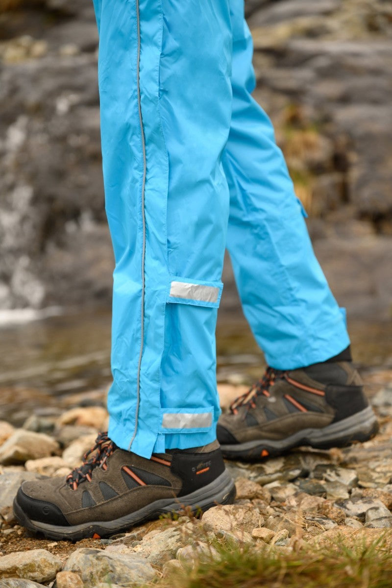 Αδιάβροχο Παντελόνι Mac In A Sac Origin Full Zip Overtrousers Neon Blue | www.lightgear.gr