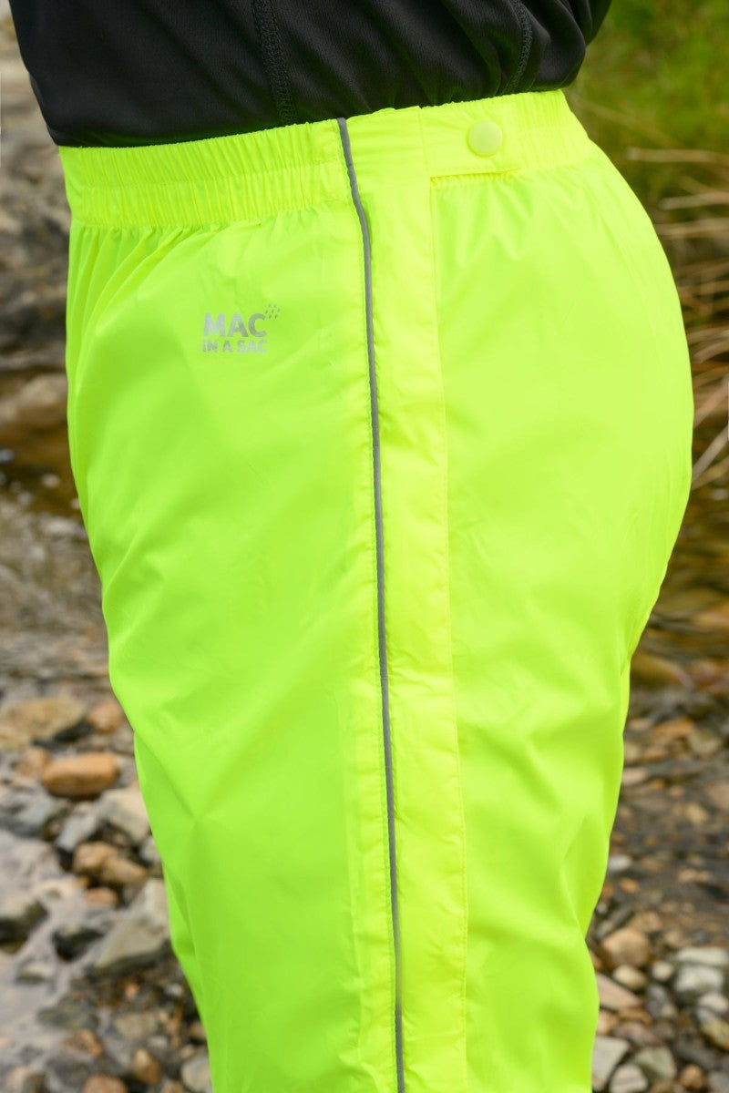 Αδιάβροχο Παντελόνι Mac In A Sac Origin Full Zip Overtrousers Neon Yellow | www.lightgear.gr