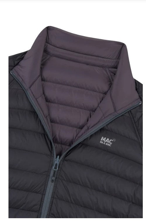 Ανδρικό Πουπουλένιο Μπουφάν Mac In A Sac Polar Reversible Μαύρο/Γκρι | www.lightgear.gr