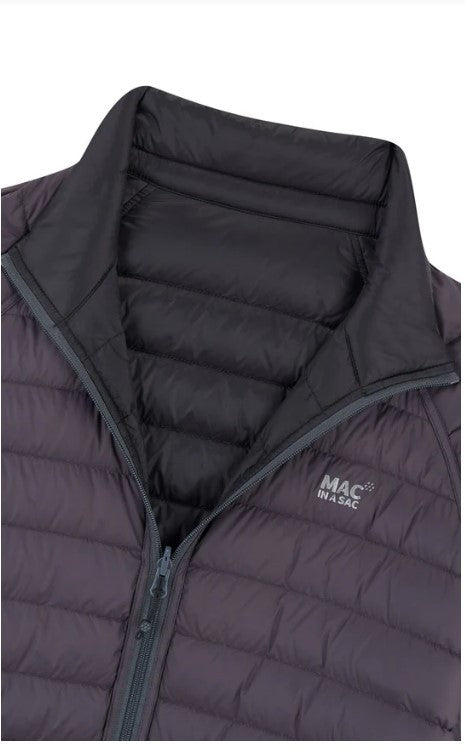 Ανδρικό Πουπουλένιο Μπουφάν Mac In A Sac Polar Reversible Μαύρο/Γκρι | www.lightgear.gr