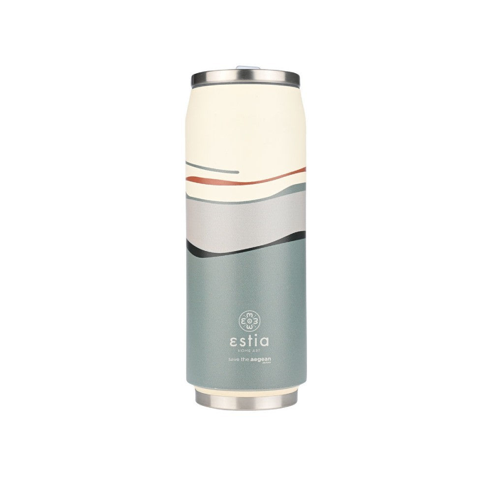 Ανοξείδωτο Θερμός με Καλαμάκι Estia Save the Aegean 500ml | www.lightgear.gr