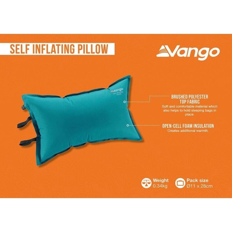 Αυτοφούσκωτο Μαξιλάρι Camping Vango Πετρόλ | www.lightgear.gr