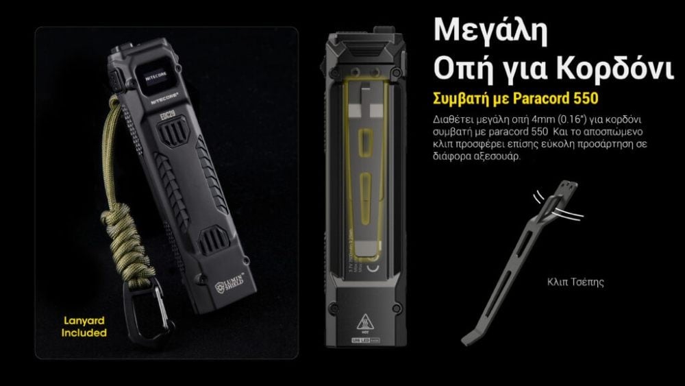 Επαναφορτιζόμενος Φακός Nitecore EDC29 UHI | www.lightgear.gr