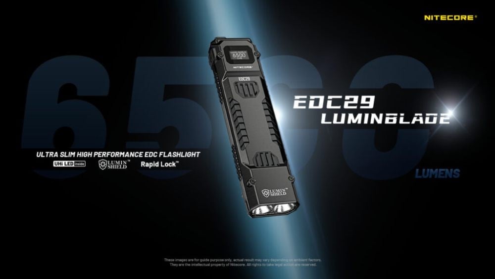 Επαναφορτιζόμενος Φακός Nitecore EDC29 UHI | www.lightgear.gr