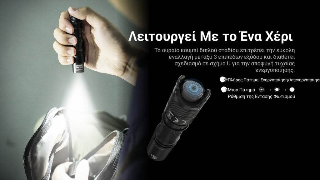 Επαναφορτιζόμενος Φακός Nitecore Multitask Hybrid MT1A Pro | www.lightgear.gr