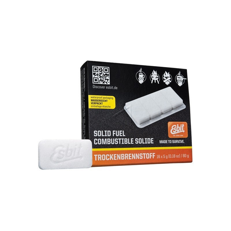 Ταμπλέτες Στερεού Καυσίμου Esbit 5gr 16τεμ | www.lightgear.gr
