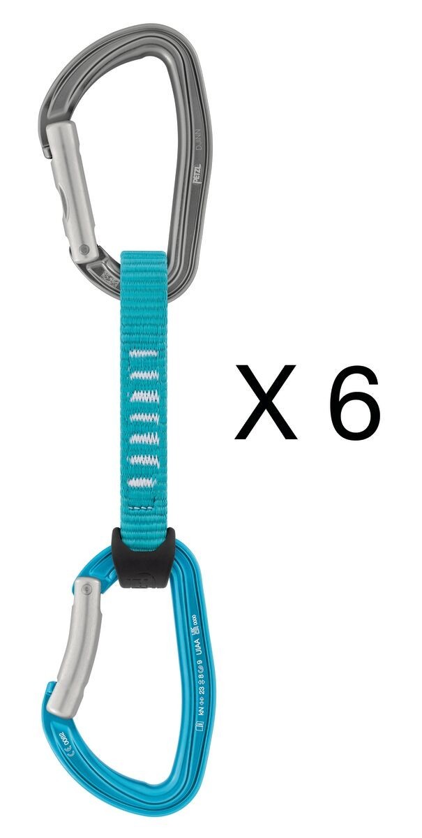 Σετάκια Carabiner Petzl Djinn Axess 11cm Μπλε Σετ 6τμχ | www.lightgear.gr