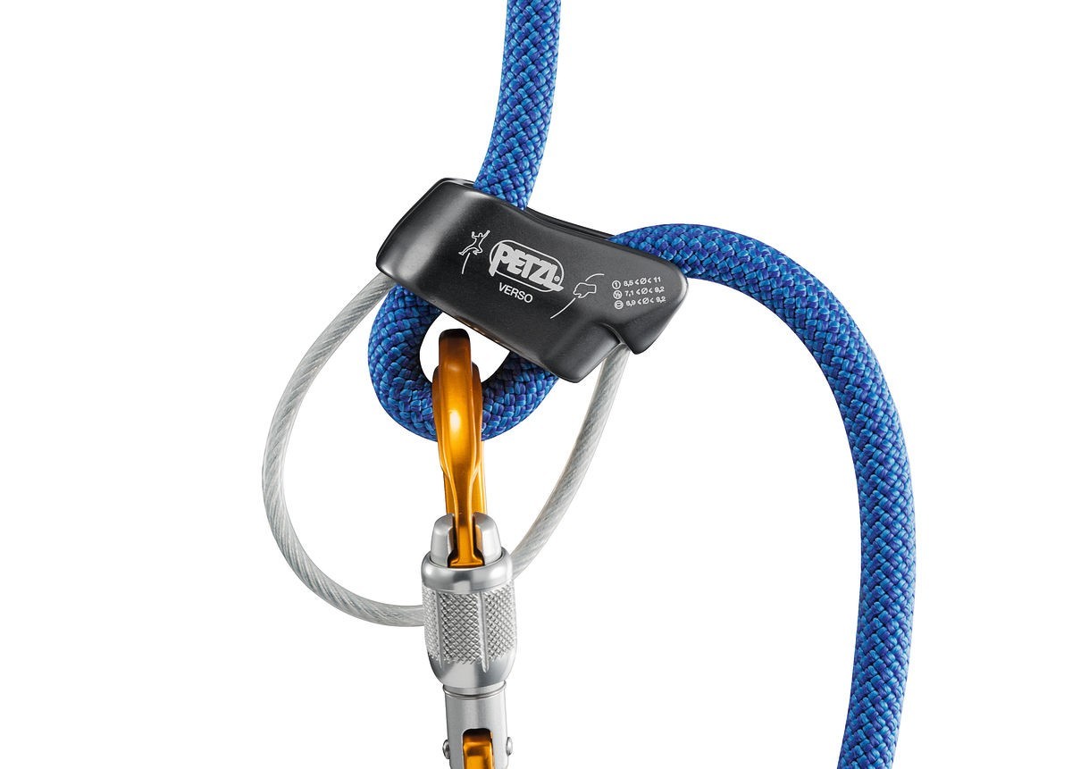 Συσκευή Ασφάλισης - Καταβατήρας Petzl Verso Grey | www.lightgear.gr
