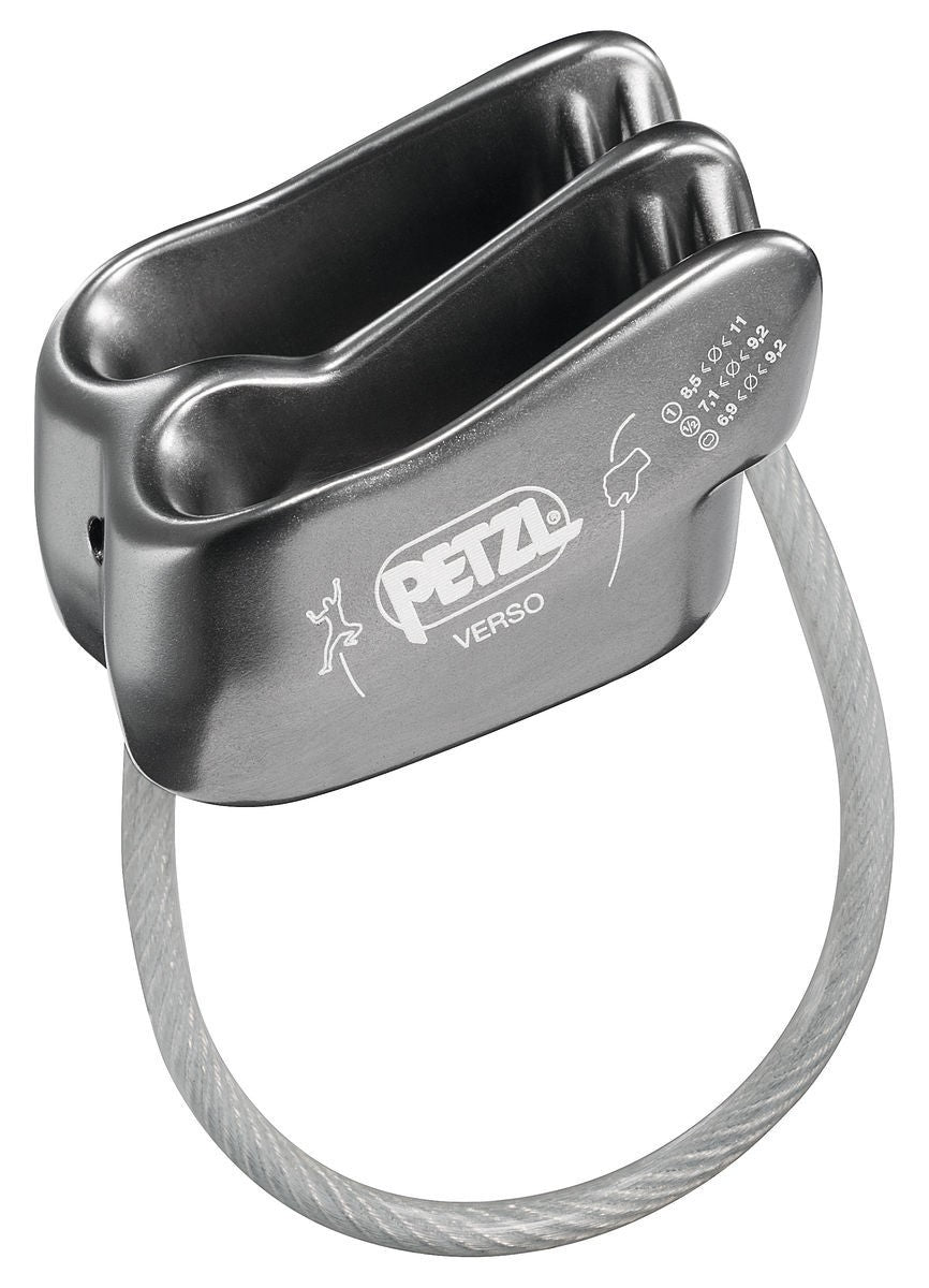 Συσκευή Ασφάλισης - Καταβατήρας Petzl Verso Grey | www.lightgear.gr