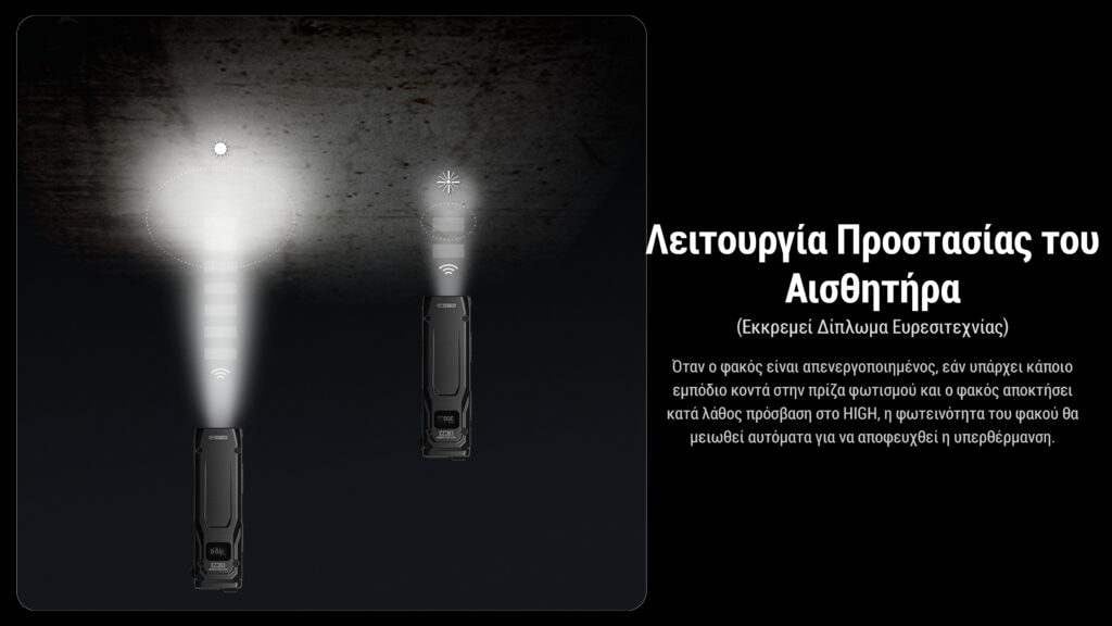 Επαναφορτιζόμενος Φακός Nitecore EDC23 | www.lightgear.gr