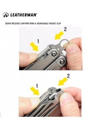 Αφαιρούμενο Κλιπ Τσέπης Leatherman Pocket clip & Lanyard | www.lightgear.gr