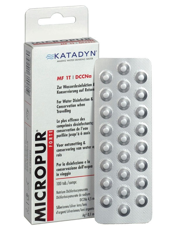 Δισκία Ταμπλέτες Απολύμανσης Νερού Micropur Forte 1T, 100τεμ | www.lightgear.gr