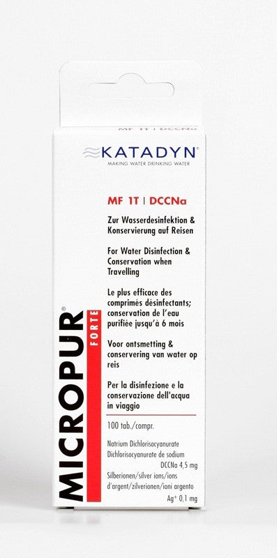 Δισκία Ταμπλέτες Απολύμανσης Νερού Micropur Forte 1T, 100τεμ | www.lightgear.gr