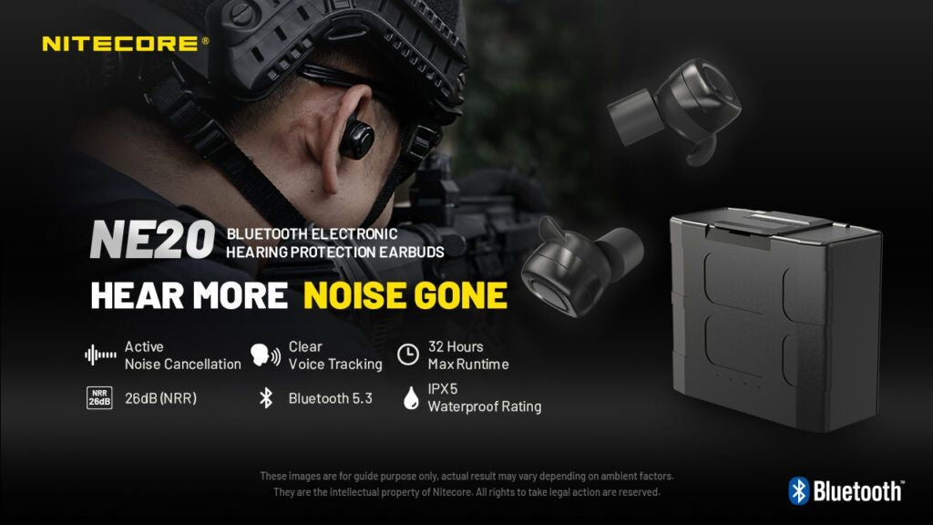 Ωτοασπίδες Ηλεκτρονικές Nitecore NE20 | www.lightgear.gr