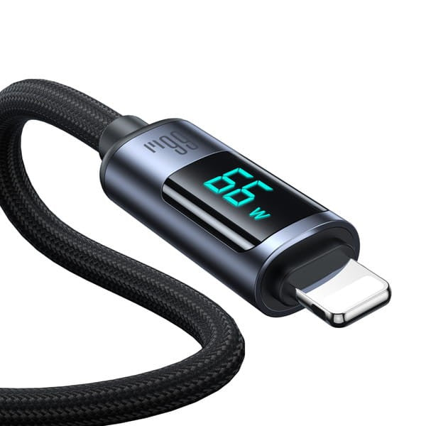 Καλώδιο Joyroom Prism Series A16 USB-C - USB-A 66W 1.2m με οθόνη LED | www.lightgear.gr