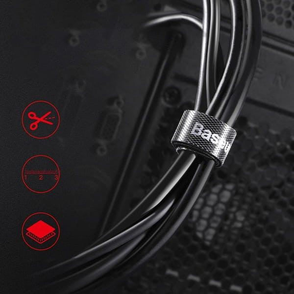 Baseus Rainbow Circle Velcro Straps Δεματικά Καλωδίων | www.lightgear.gr