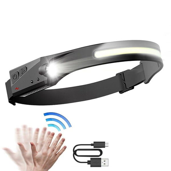 Φακός Κεφαλής LED Αδιάβροχος IPX4 Motion Sensor USB-C 350lm | www.lightgear.gr
