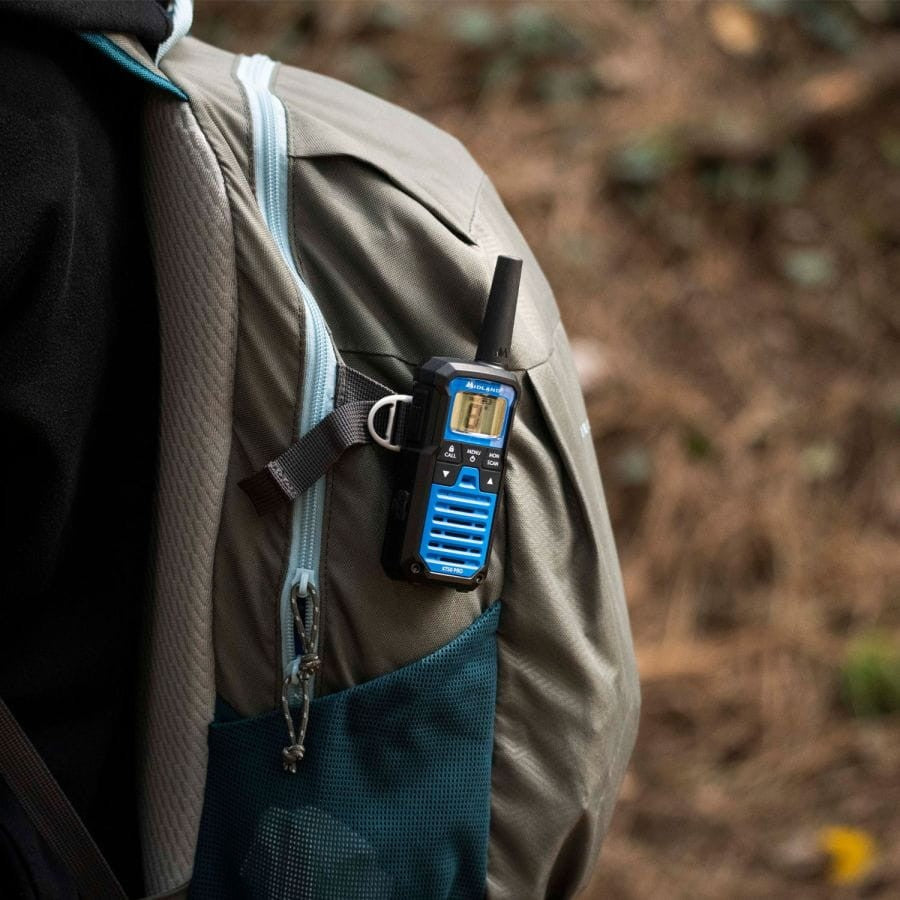 Ασύρματος Πομποδέκτης Midland XT50 PRO PMR με Μονόχρωμη Οθόνη Σετ 2τμχ Μπλε | www.lightgear.gr