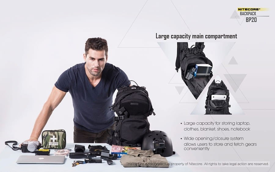 Σακίδιο Nitecore Backpack BP20 | www.lightgear.gr