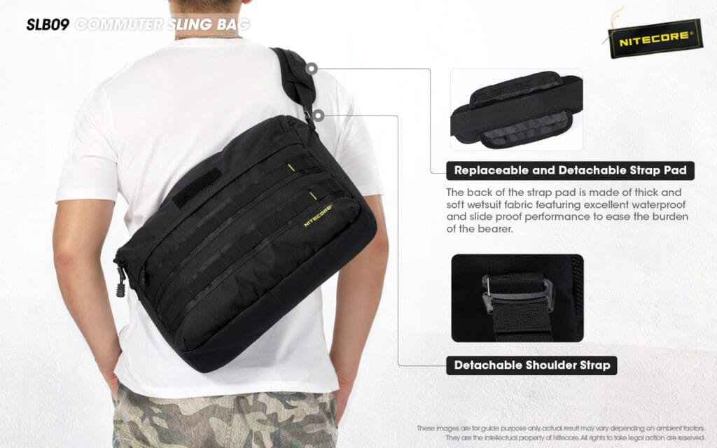 Τσαντάκι Nitecore EDC SLB09 High Strength 500D Polyester Fabric 9lt | www.lightgear.gr