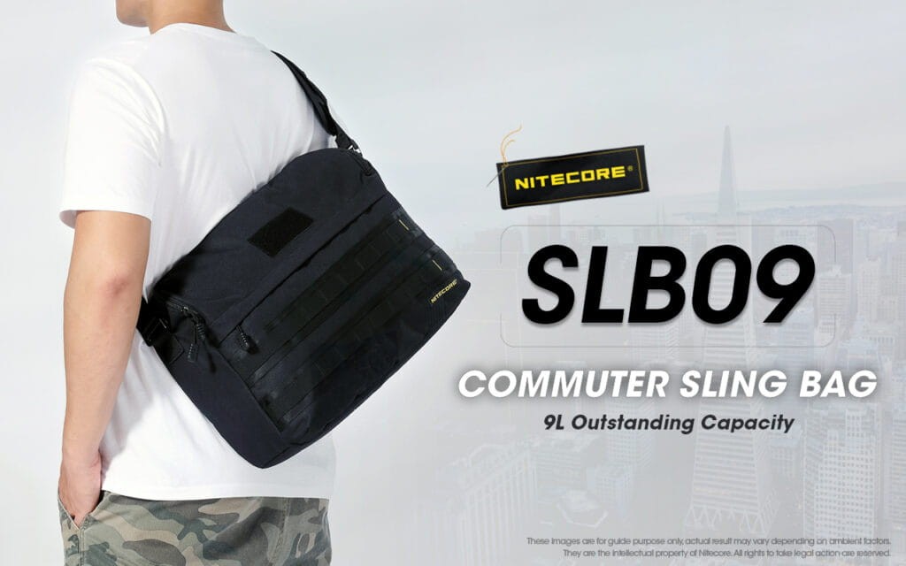 Τσαντάκι Nitecore EDC SLB09 High Strength 500D Polyester Fabric 9lt | www.lightgear.gr
