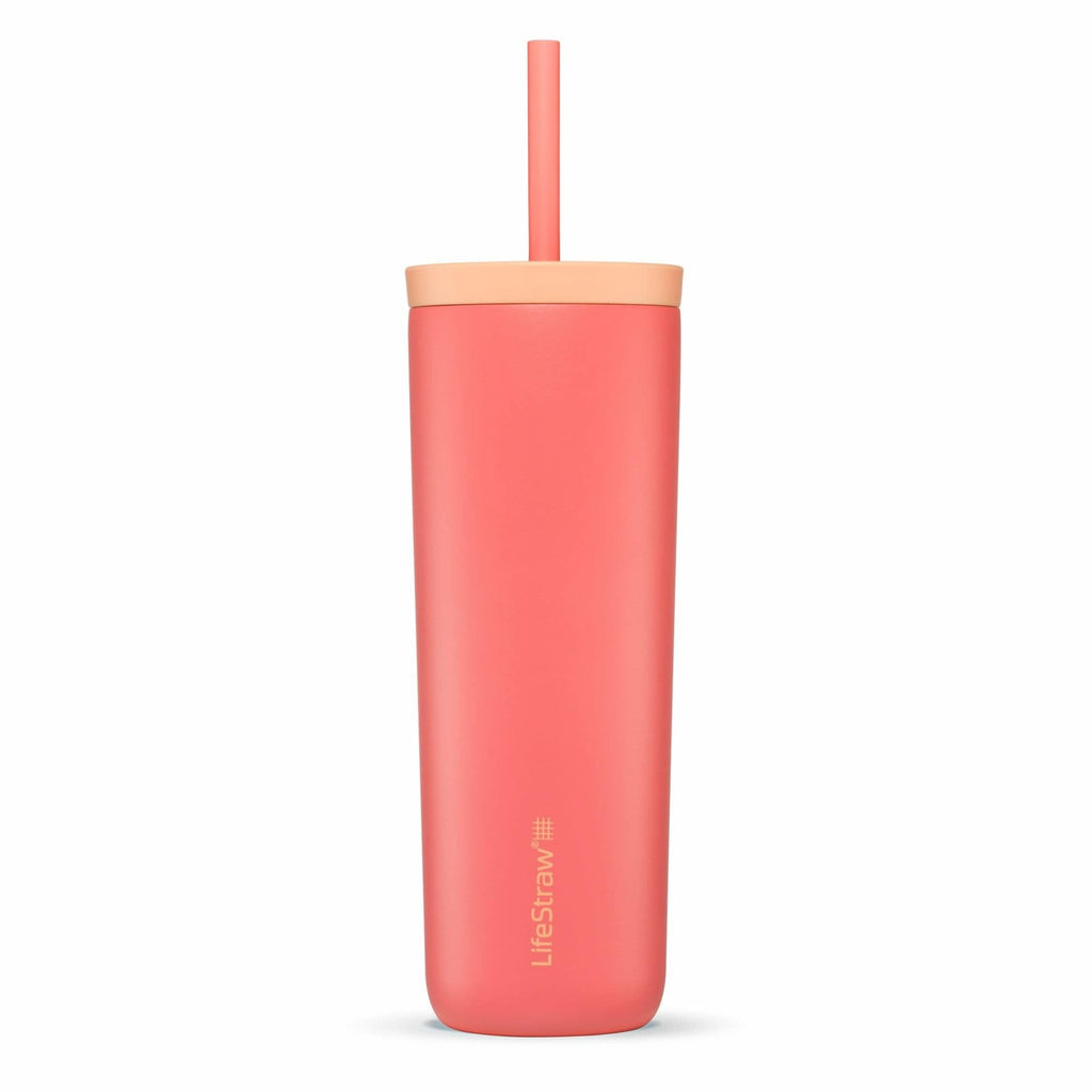 Ανοξείδωτο Παγούρι με Φίλτρο Νερού Lifestraw Tumbler Go Steel 530ml Apricot | www.lightgear.gr