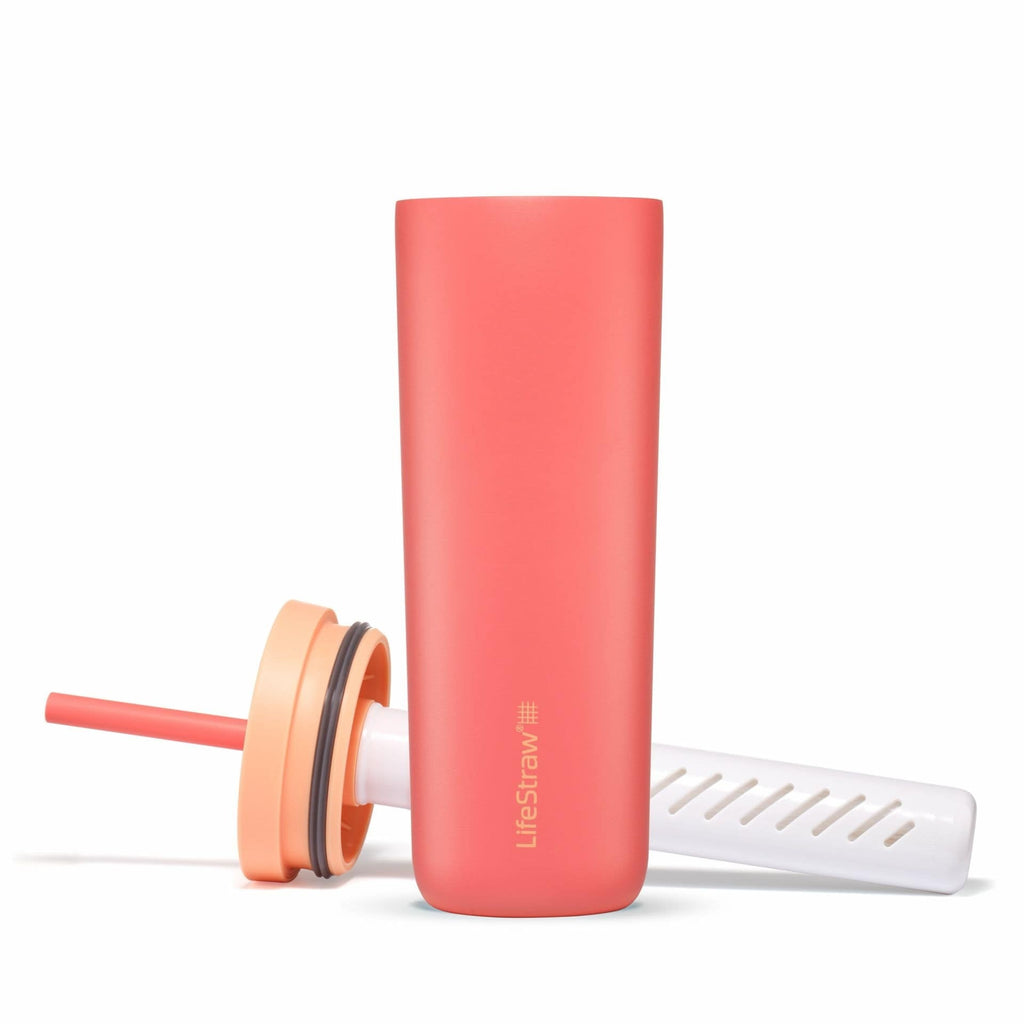 Ανοξείδωτο Παγούρι με Φίλτρο Νερού Lifestraw Tumbler Go Steel 530ml Apricot | www.lightgear.gr