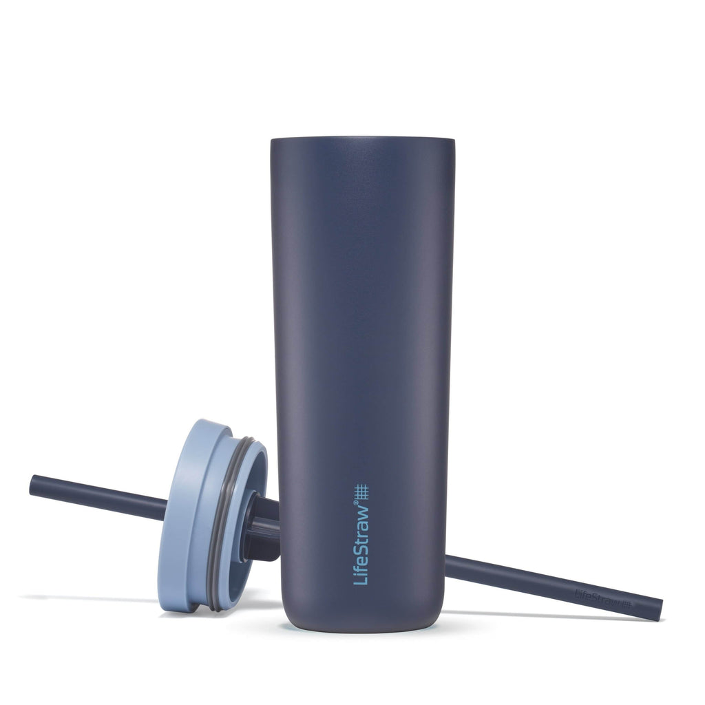 Ανοξείδωτο Παγούρι με Φίλτρο Νερού Lifestraw Tumbler Go Steel 530ml Aegean Sea | www.lightgear.gr