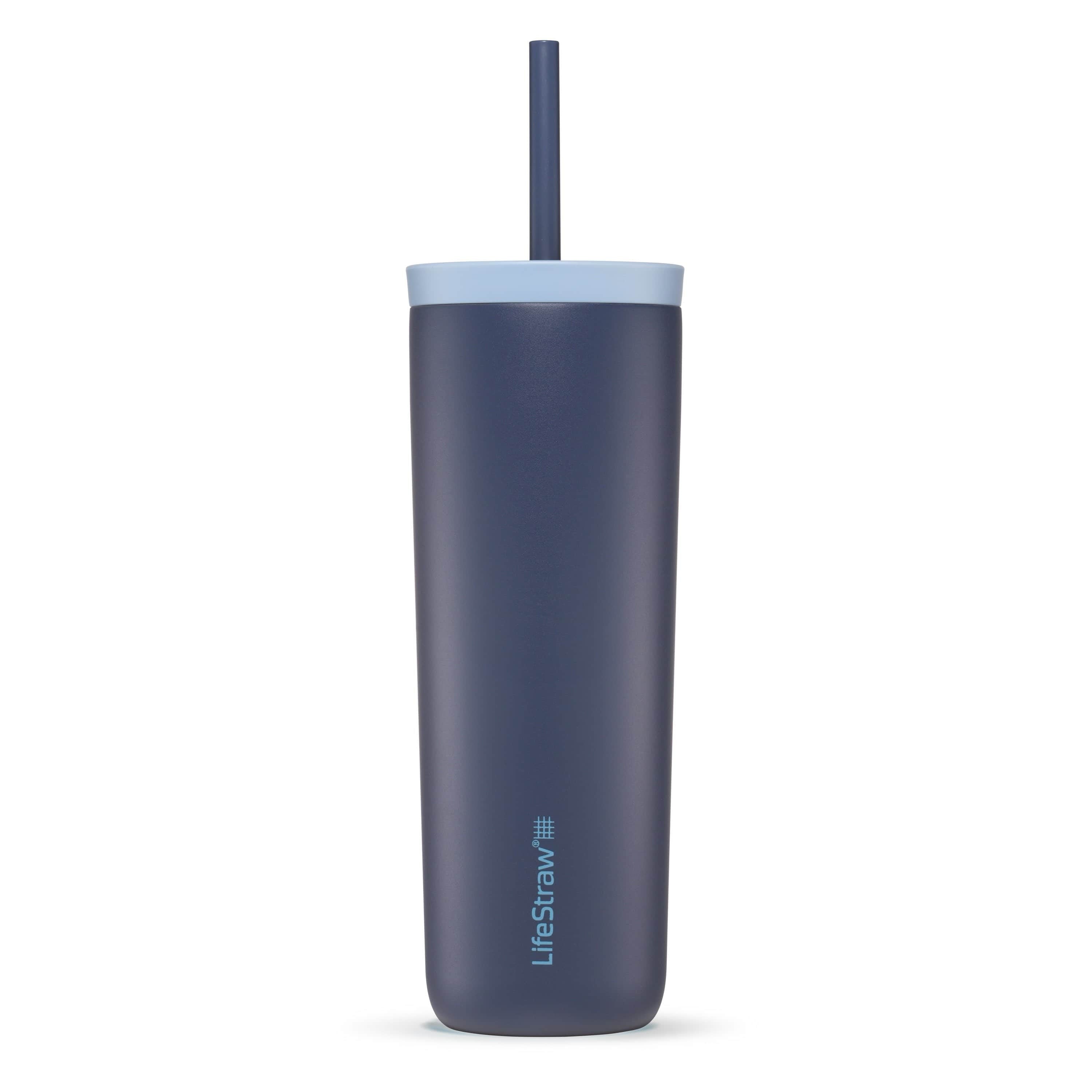 Ανοξείδωτο Παγούρι με Φίλτρο Νερού Lifestraw Tumbler Go Steel 530ml Aegean Sea | www.lightgear.gr