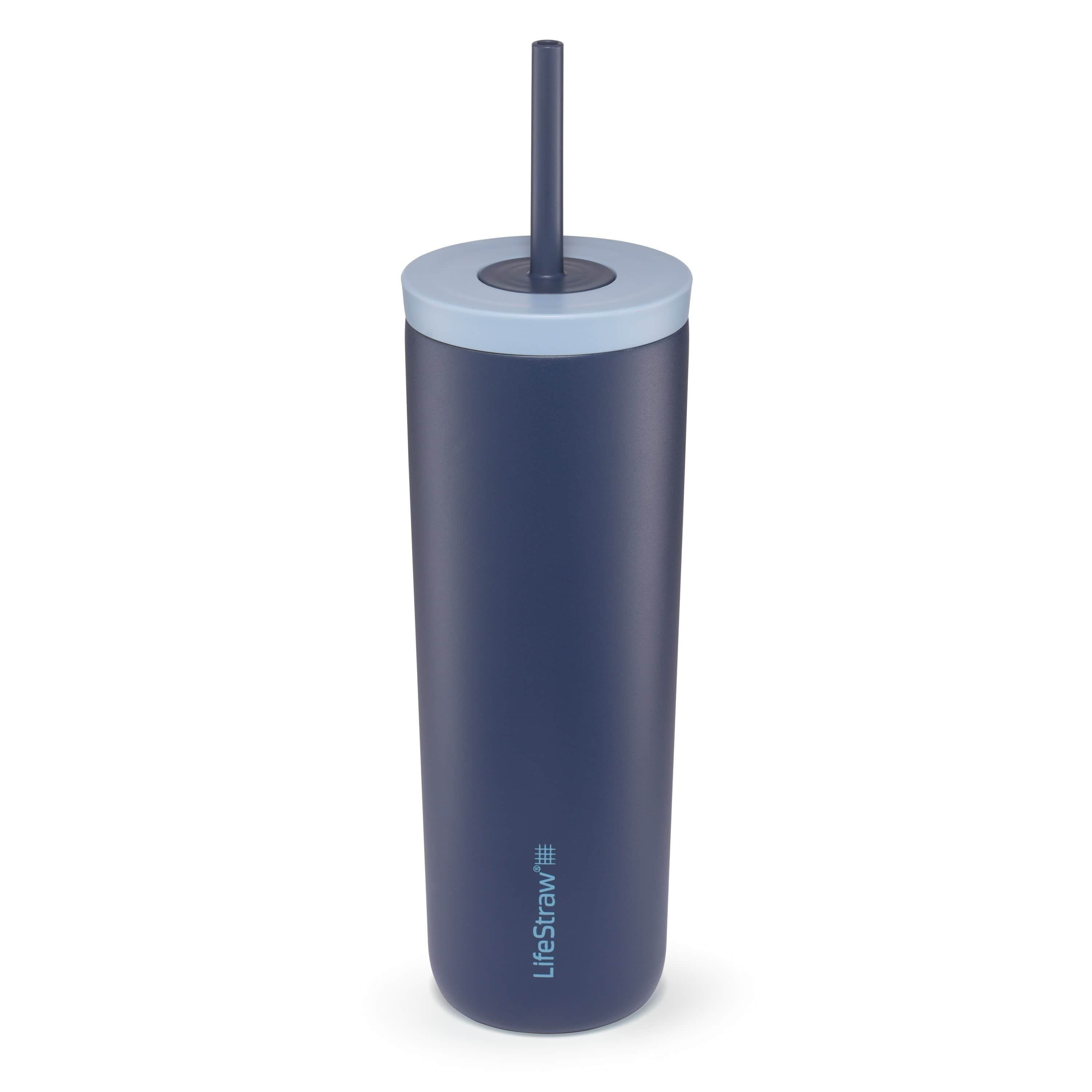 Ανοξείδωτο Παγούρι με Φίλτρο Νερού Lifestraw Tumbler Go Steel 530ml Aegean Sea | www.lightgear.gr